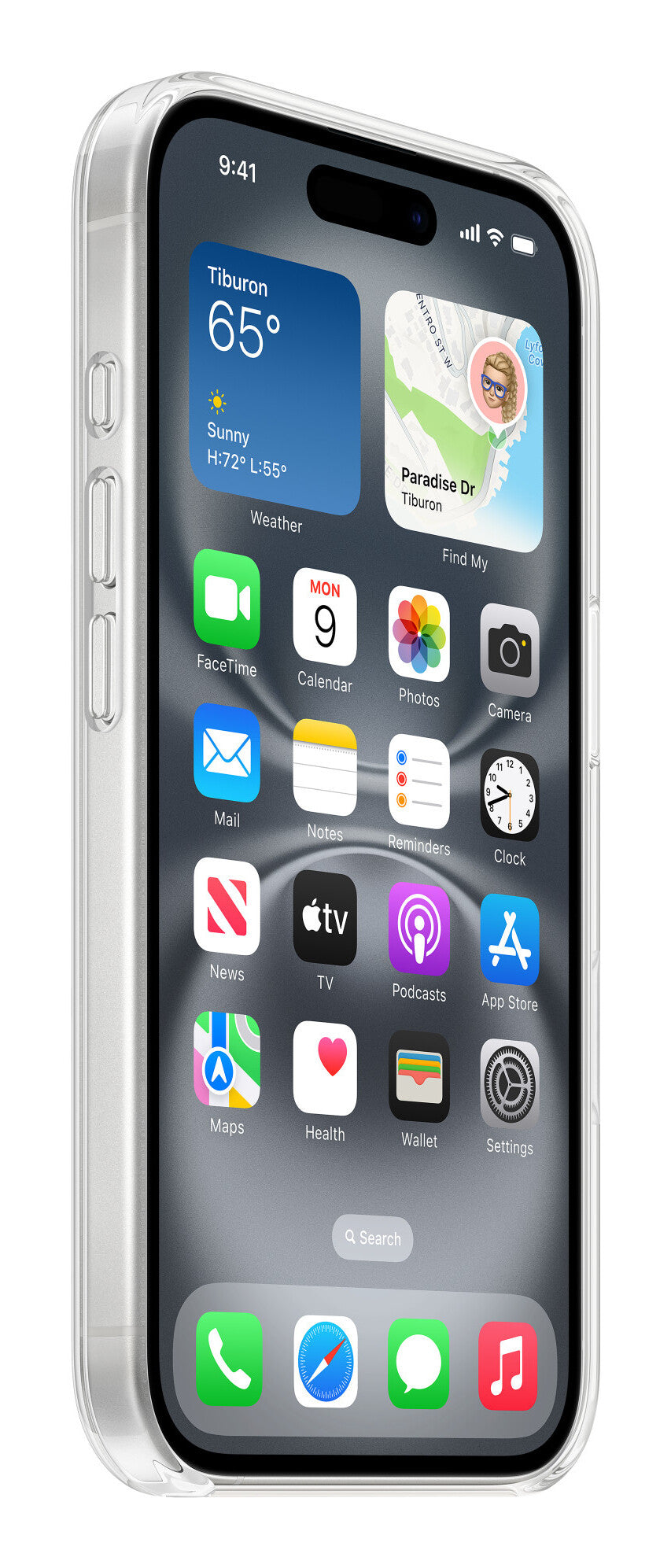 Apple MA6A4ZM/A mobiltelefonfodral 15,5 cm (6.1") Omslag Transparent