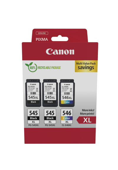 Canon 8286B013 bläckpatroner 3 styck Original Hög (XL) avkastning Svart, Cyan, Magenta, Gul