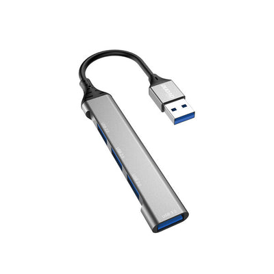 DUDAO 4-IN-1 multi-functional USB hub Charging Kabel USB 3.2 Gen 1 (3.1 Gen 1) Type-A Grå