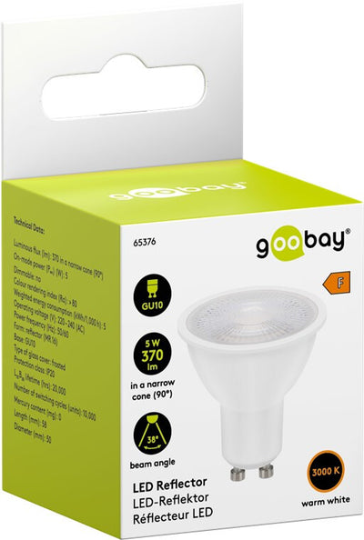 Goobay 65376 LED-lampor Varmvitt 3000 K 5 W GU10 F