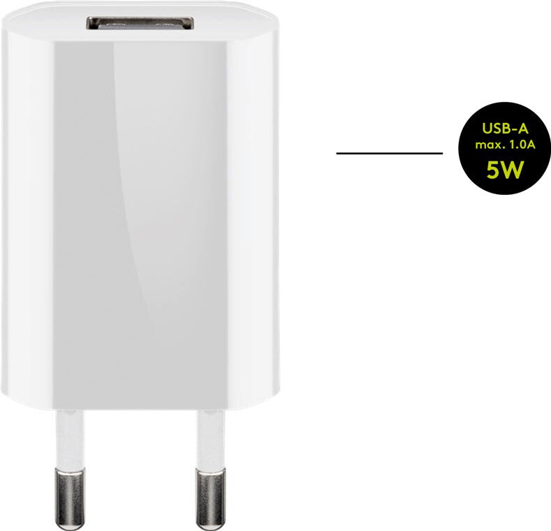 Goobay 44978 mobilladdare Mobiltelefon, Smartphone Vit AC inomhus