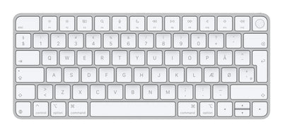 Apple Magic tangentbord Universal USB + Bluetooth QWERTY Dansk Vit