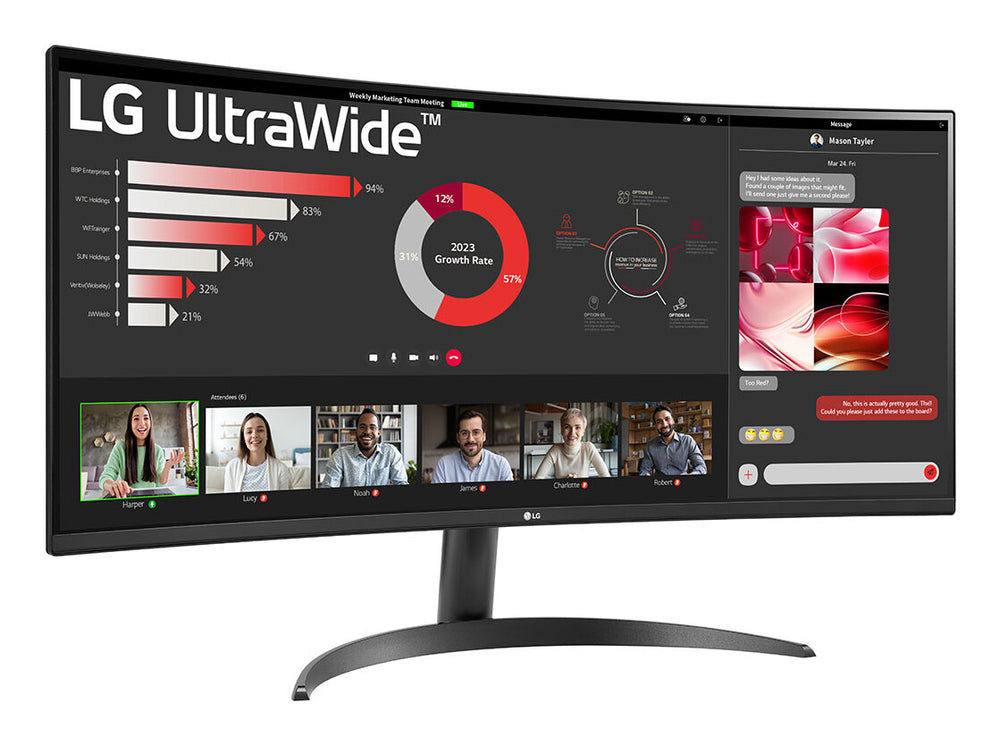 LG 34WR50QK-B platta pc-skärmar 86,4 cm (34