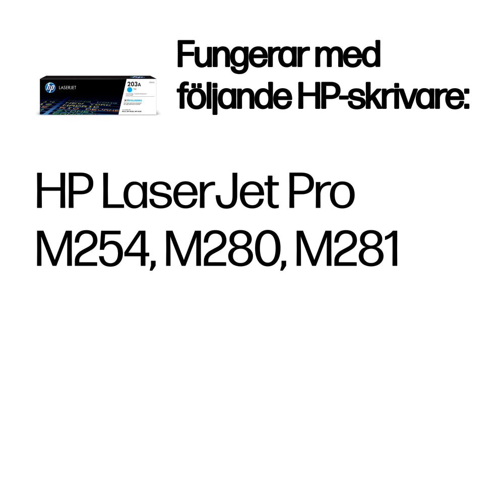 HP 203A cyan original LaserJet-tonerkassett