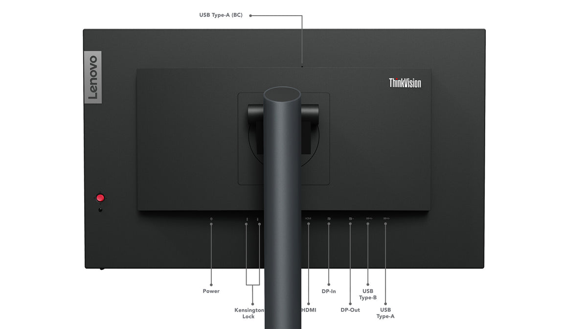 Lenovo ThinkVision P24q-30 LED display 60,5 cm (23.8") 2560 x 1440 pixlar Quad HD Svart