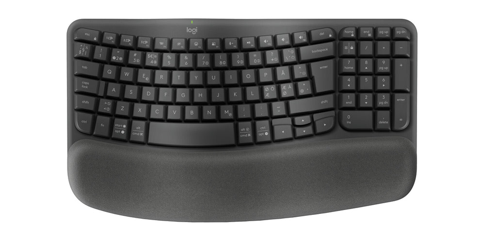 Logitech 920-012332 tangentbord Kontor Trådlös RF + Bluetooth QWERTY Nordic grafit