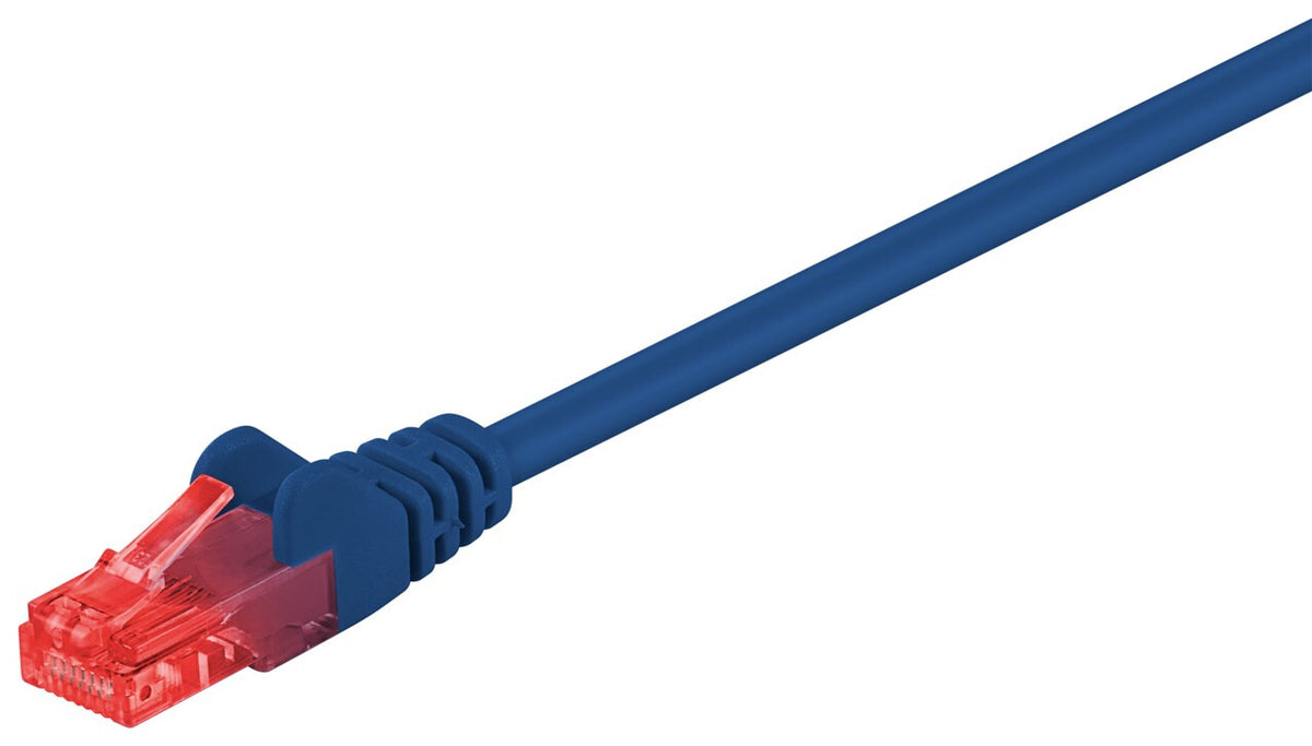 Goobay 68437 nätverkskablar Blå 1 m Cat6 U/UTP (UTP)