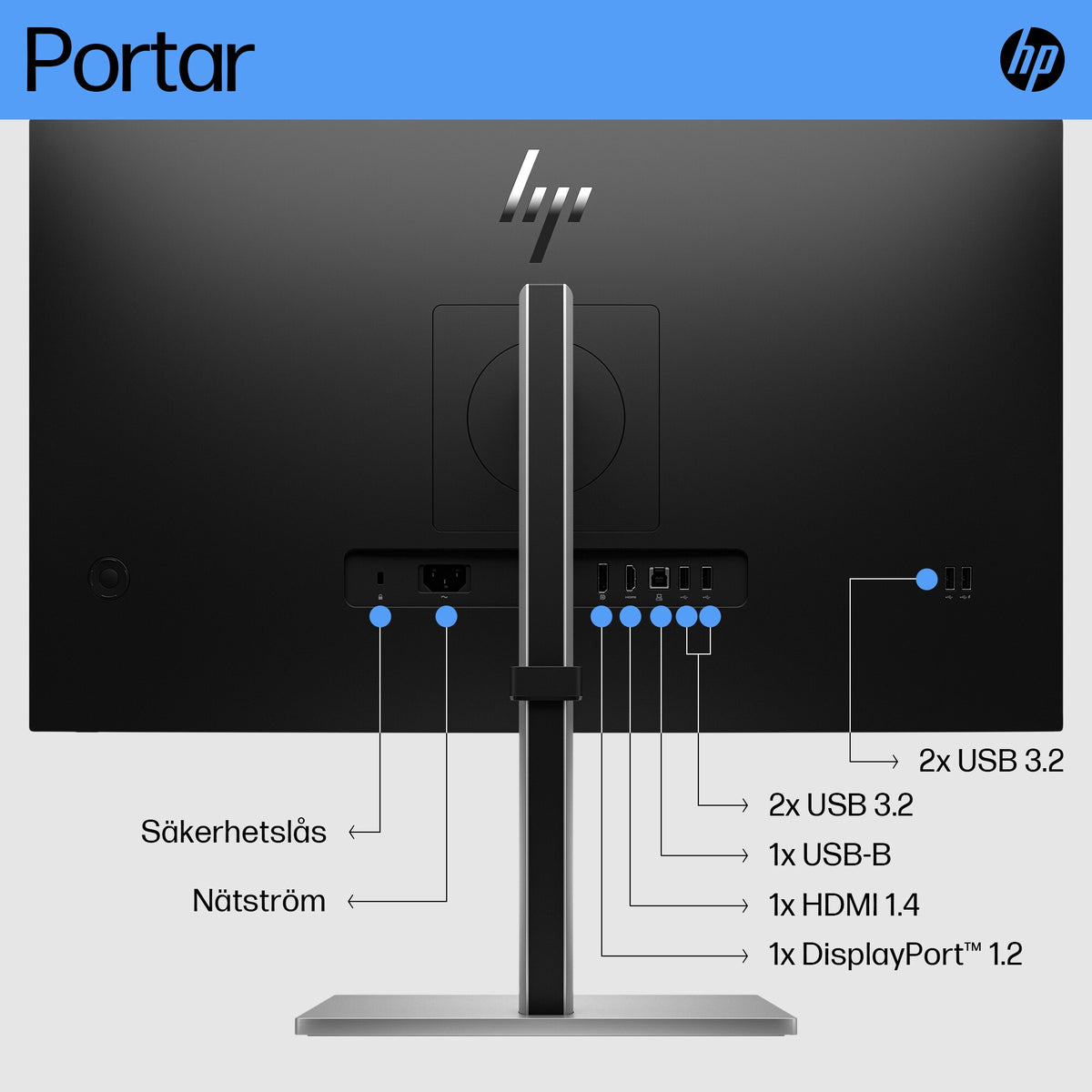 HP E27 G5 FHD-skärm