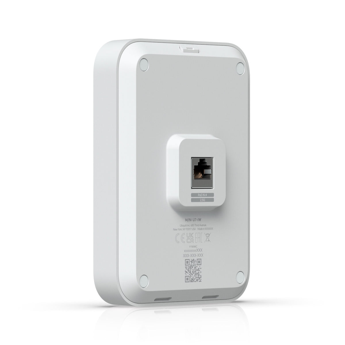 Ubiquiti U7 In-Wall 4300 Mbit/s Vit Strömförsörjning via Ethernet (PoE) stöd