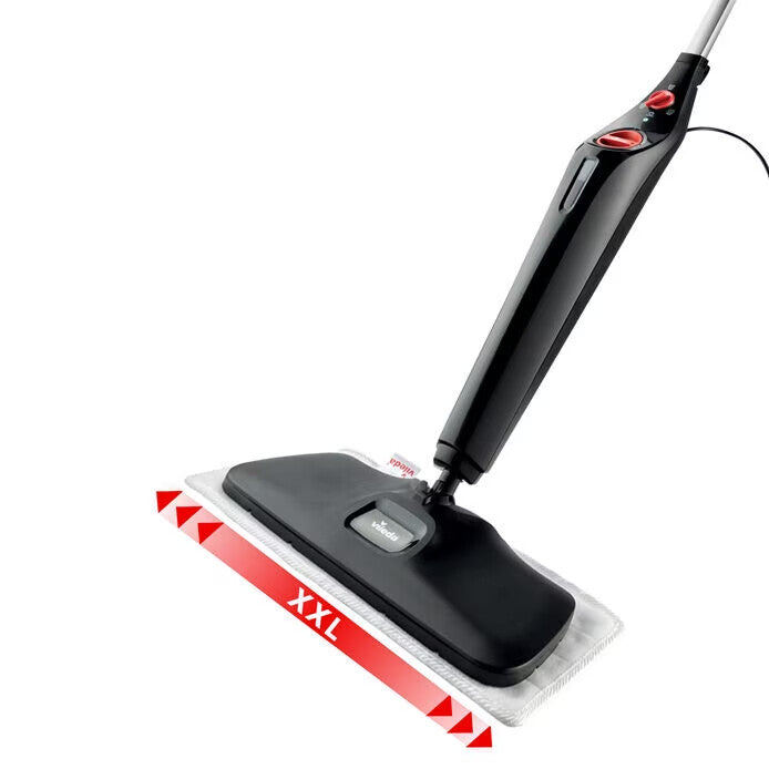 Vileda Steam XXL Plus Bärbar ångtvätt 0,4 l 1550 W Svart