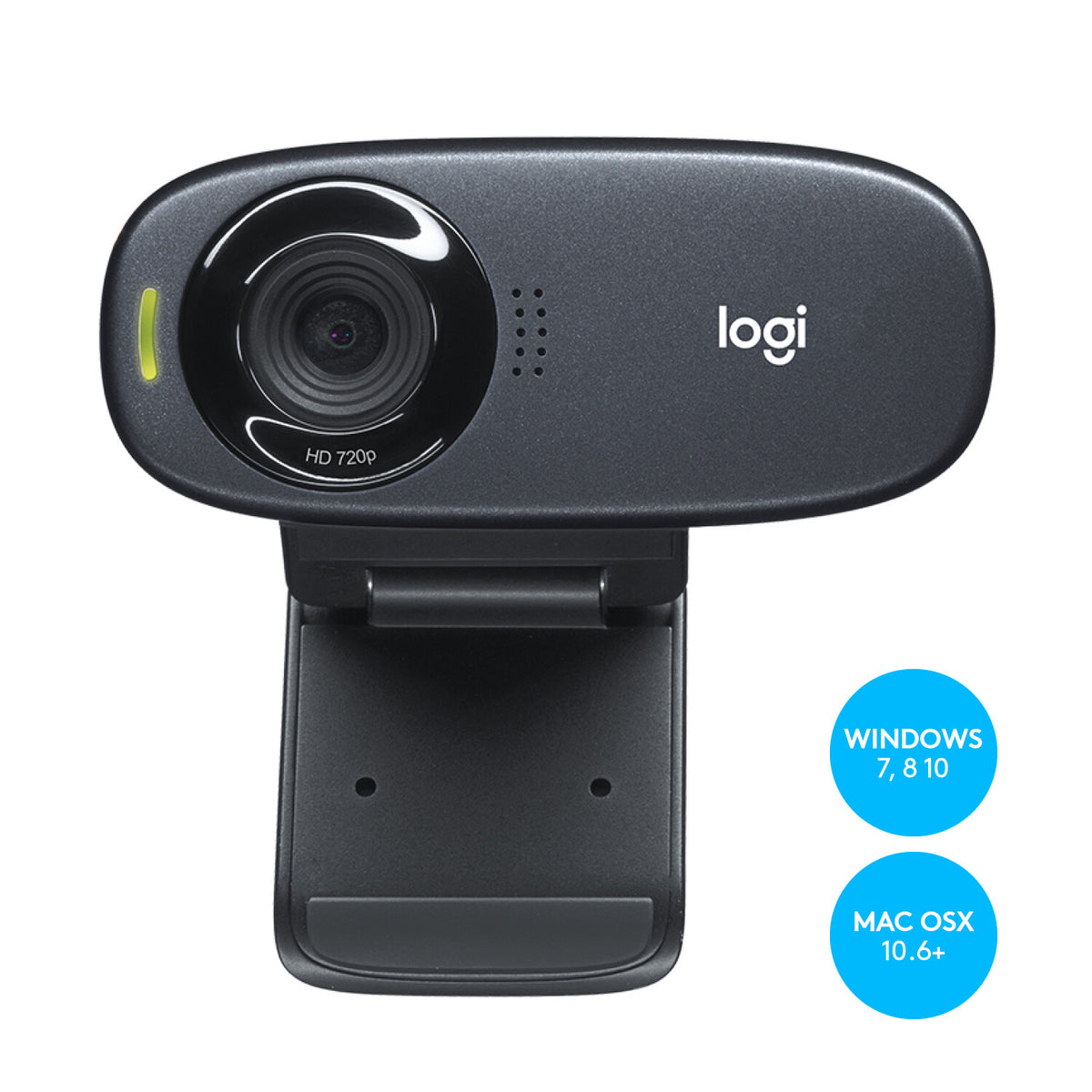 Logitech 960-001065 webbkameror 5 MP 1280 x 720 pixlar USB Svart