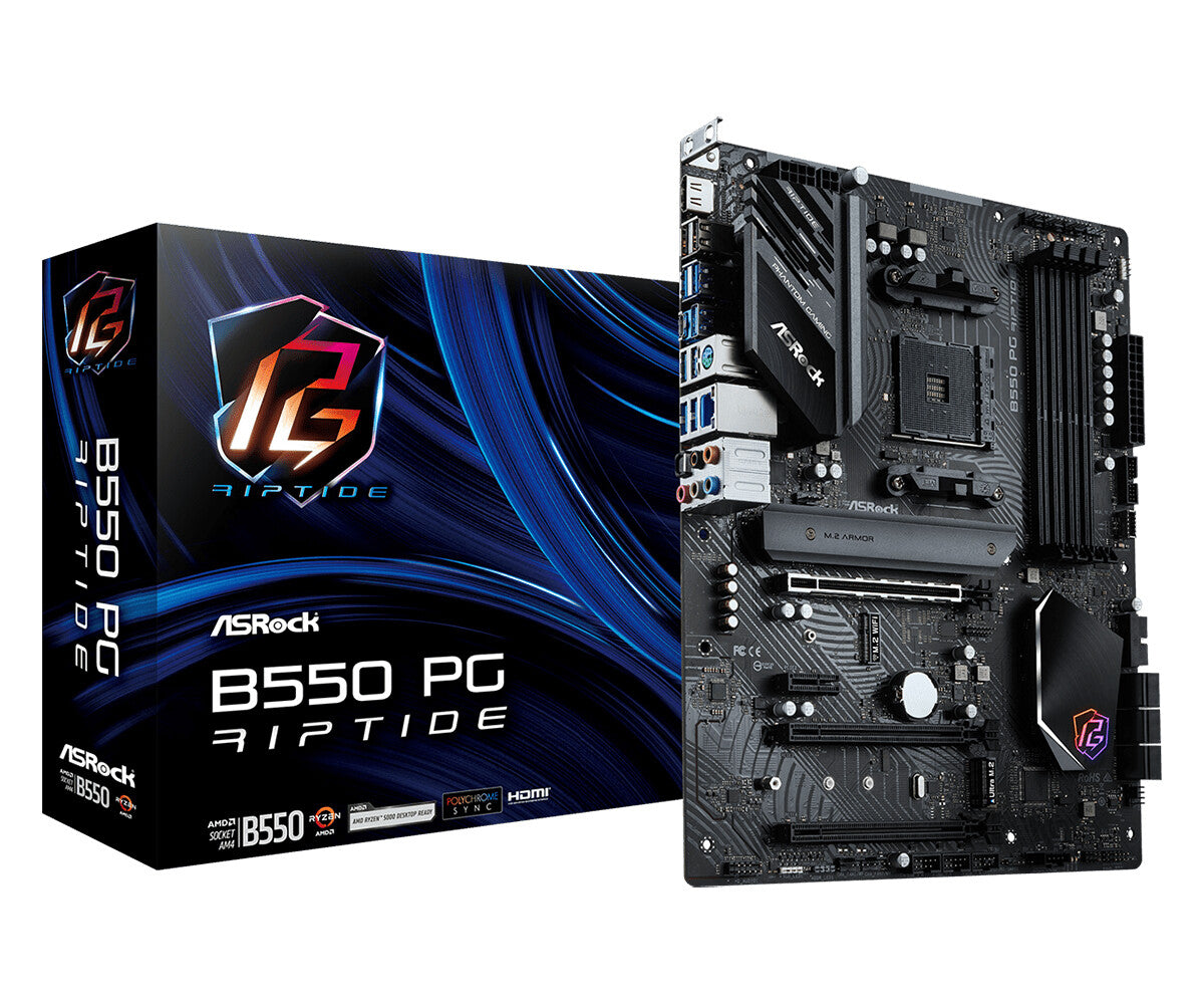 Asrock B550 PG Riptide AMD B550 Uttag AM4 ATX