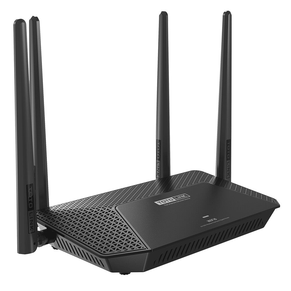 TOTOLINK X2000R trådlös router Gigabit Ethernet Dual-band (2,4 GHz / 5 GHz) Svart