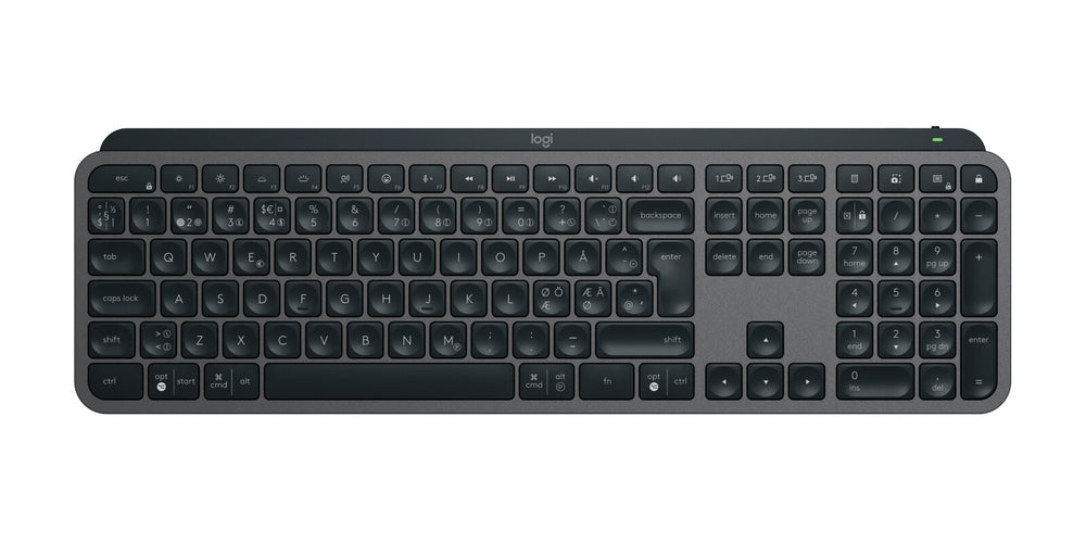 Logitech 920-010931 tangentbord Mus inkluderad Kontor Trådlös RF + Bluetooth QWERTY Nordic grafit