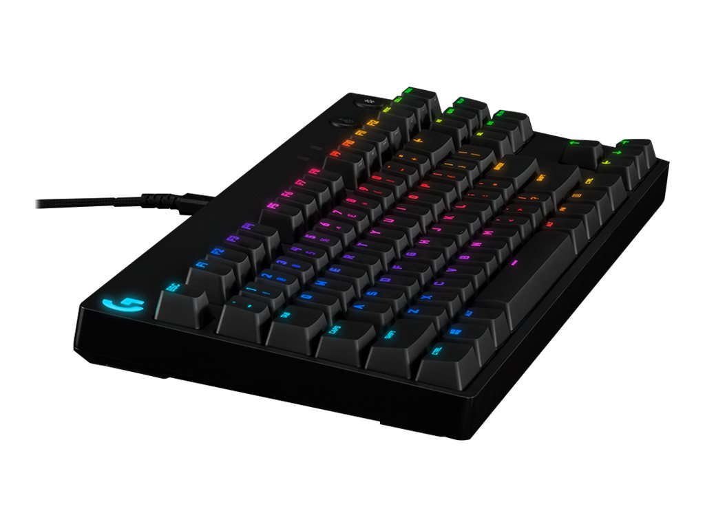Logitech G Pro Mechanical Gaming Keyboard – GX Blue Clicky, RGB, Pan Nordic, Kompakt TKL, USB (Svart)