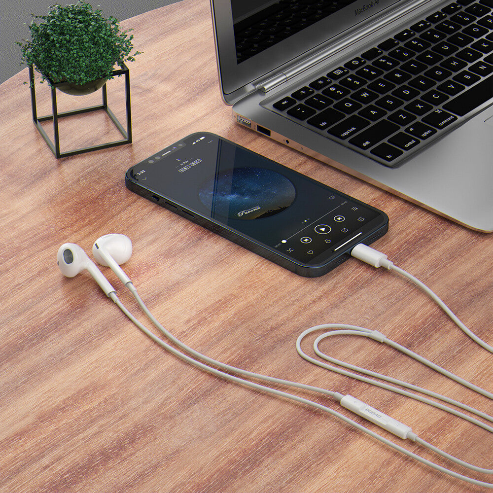 DUDAO X14PROL hörlur och headset Kabel I öra Samtal/musik Vit