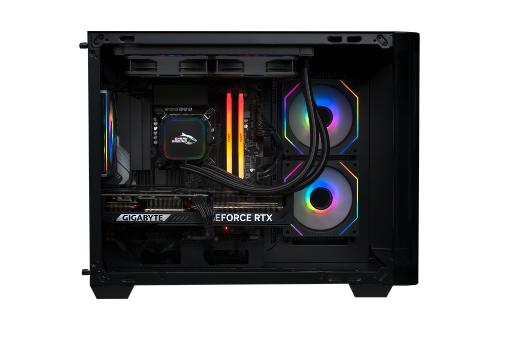 Shark RGBeast Mini U500 Gaming PC Intel Core Ultra 5 Processor 225F/RX9060 8G/16GB DDR5 /1TB - stationär dator