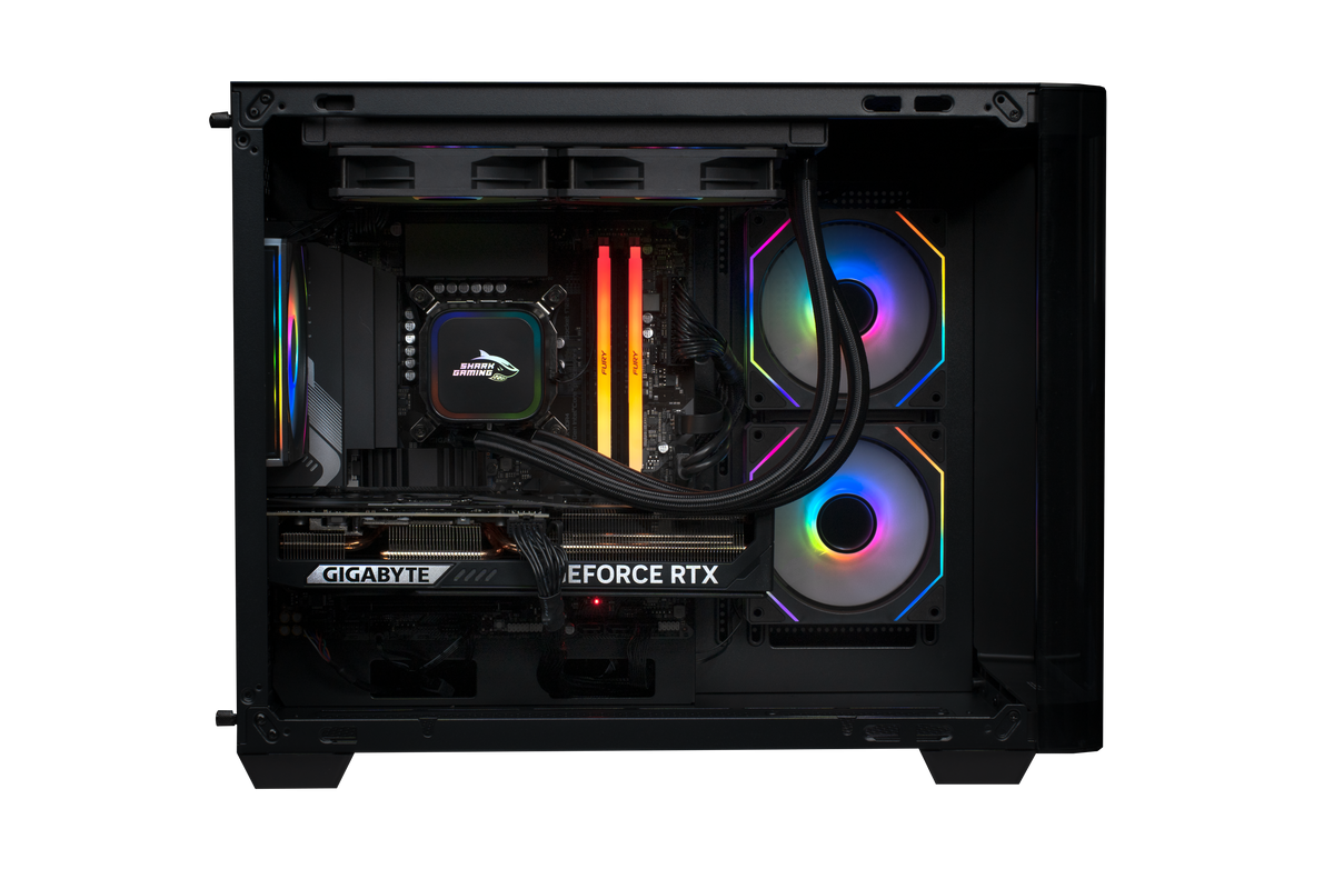 Shark RGBeast Mini U500 Gaming PC Intel Core Ultra 5 Processor 225F/RX9060 8G/16GB DDR5 /1TB - stationär dator