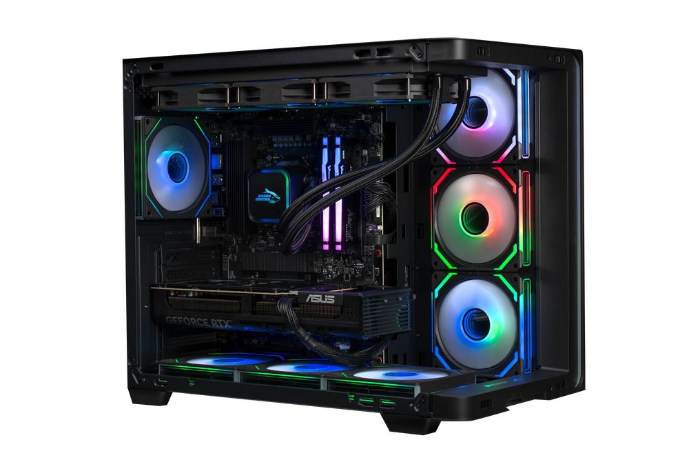 Shark RGBeast R710 Gaming PC AMD Ryzen 7 9700X/RTX5070 12G/16GB DDR5 /1TB - stationär dator