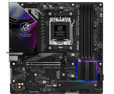 Asrock Phantom Gaming B850M Riptide WiFi AMD B850 AM5-sockel micro ATX