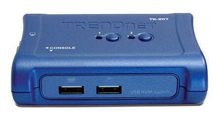 Trendnet TK-207K KVM-switchar Blå