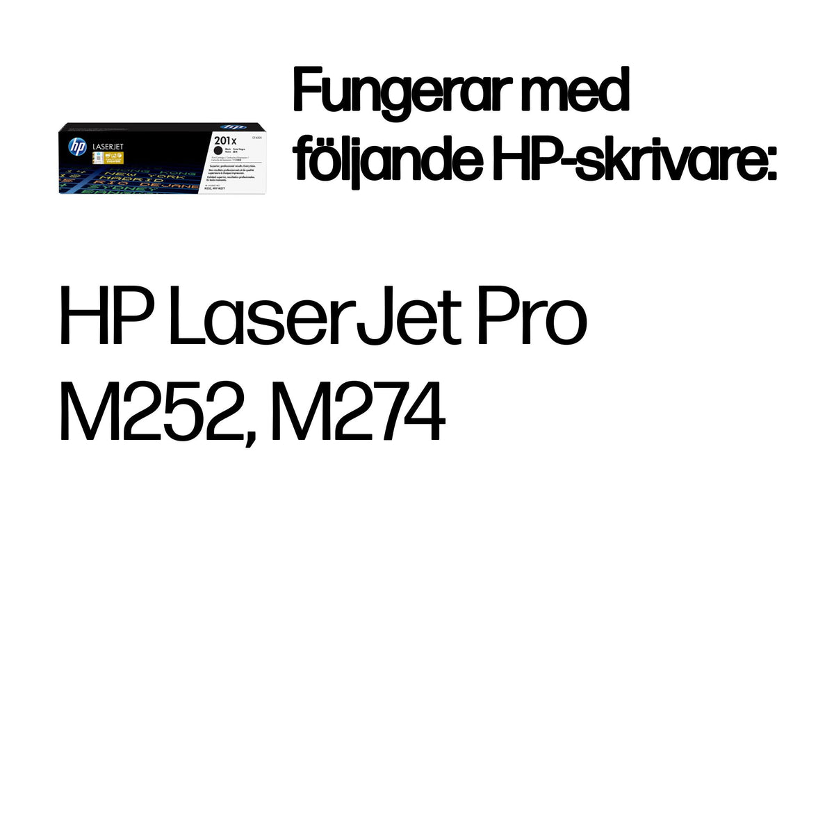 HP 201X svart original LaserJet-tonerkassett med hög kapacitet