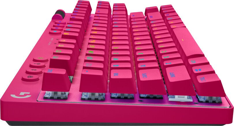 Logitech G PRO X TKL tangentbord Spela Trådlös RF + Bluetooth QWERTY Amerikanskt internationellt Magenta