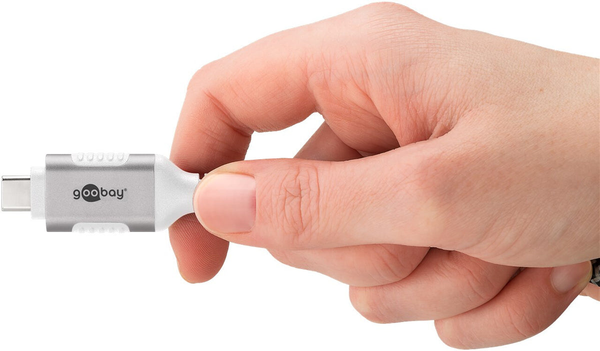 Goobay 74388 kabelomvandlare (hane/hona) USB 3.1 type A RJ45 Vit