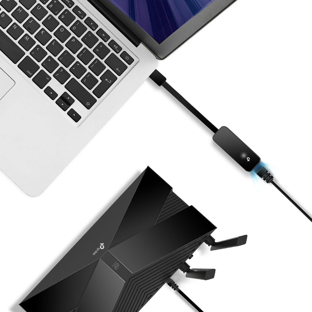 TP-Link UE306 dockningsstationer för bärbara datorer Svart