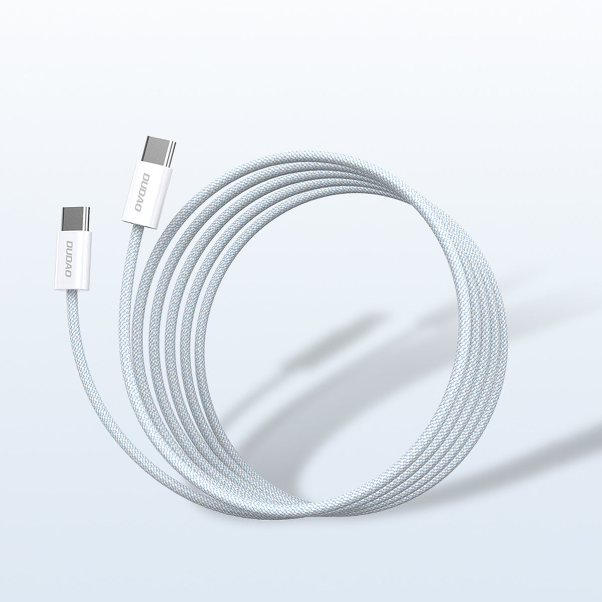 DUDAO L6C USB-C to 60W PD 2m hvid - Digital/Daten USB-kablar USB C Vit