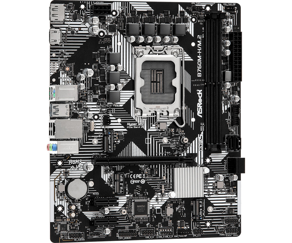 Asrock B760M-H/M.2 Intel B760 LGA 1700 micro ATX