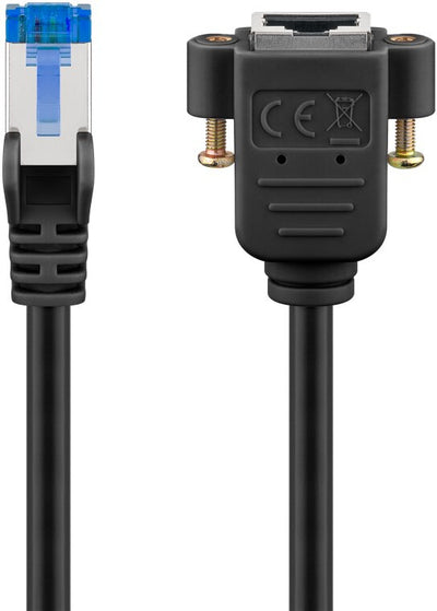 Goobay 65645 nätverkskablar Svart 5 m Cat6a S/FTP (S-STP)