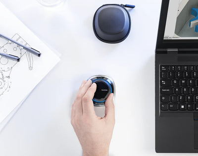 3Dconnexion SpaceMouse datormöss Kontor RF Wireless + Bluetooth + USB Type-A 6DoF