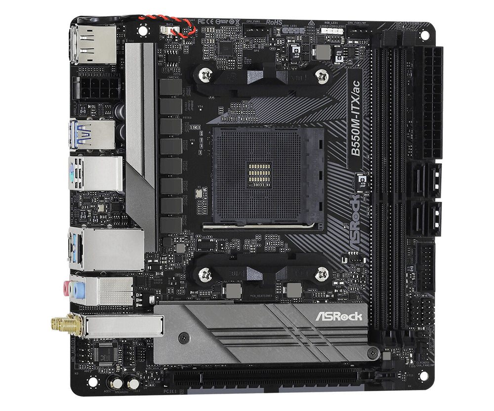 Asrock B550M-ITX/ac AMD B550 Uttag AM4 Mini-ITX