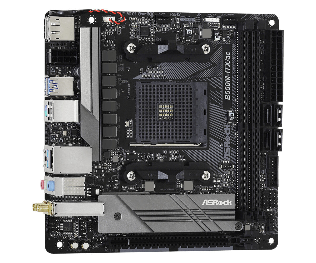 Asrock B550M-ITX/ac AMD B550 Uttag AM4 Mini-ITX