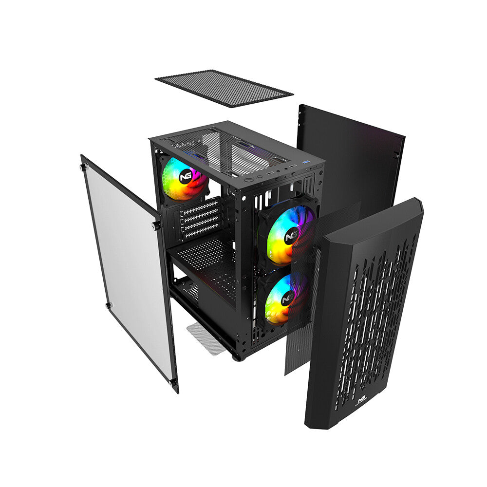 Nordic Gaming NGC-1143 datorväskor Mini Tower Svart