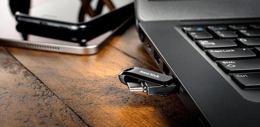 SanDisk Ultra Dual Drive Go USB-sticka 256 GB USB Type-A / USB Type-C 3.2 Gen 1 (3.1 Gen 1) Svart
