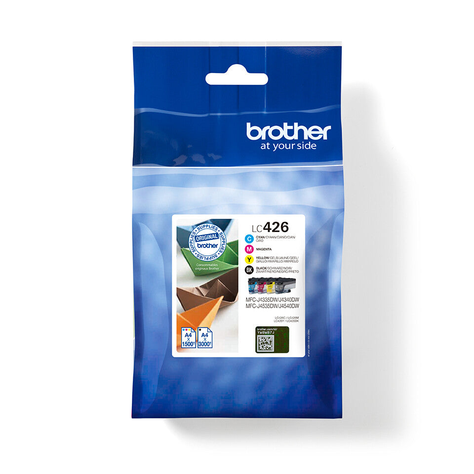 Brother LC426VAL bläckpatroner 4 styck Original Svart, Cyan, Magenta, Gul