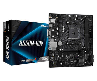 Asrock B550M-HDV AMD B550 Uttag AM4 micro ATX