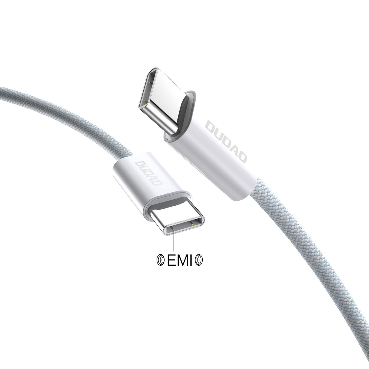 DUDAO L6C USB-C to 60W PD 2m hvid - Digital/Daten USB-kablar USB C Vit