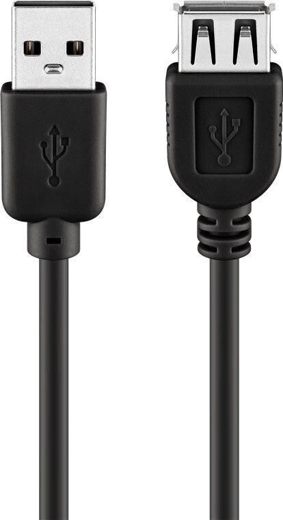 Goobay 93599 USB-kablar USB 2.0 1,8 m USB A Svart