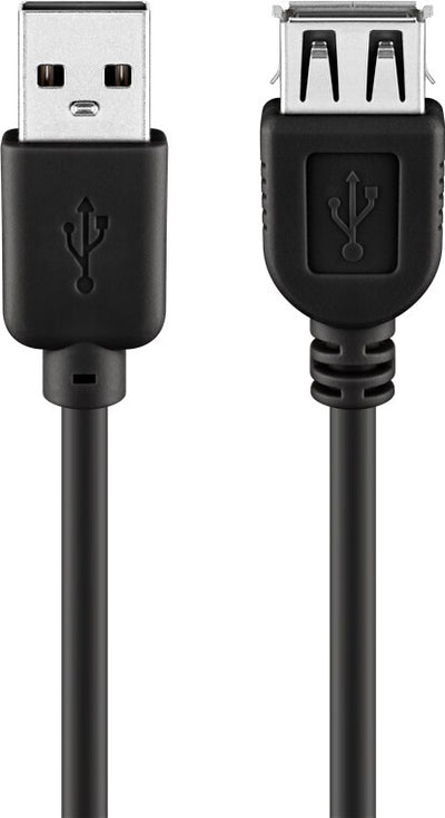 Goobay 93599 USB-kablar USB 2.0 1,8 m USB A Svart