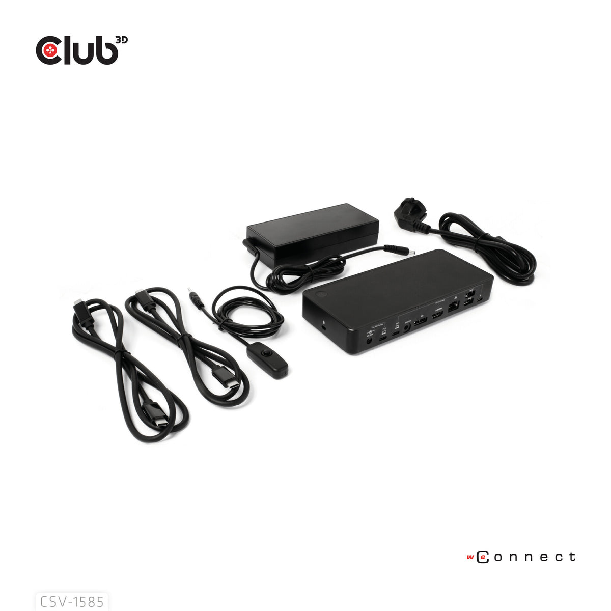 CLUB3D CSV-1585 KVM-switchar Svart
