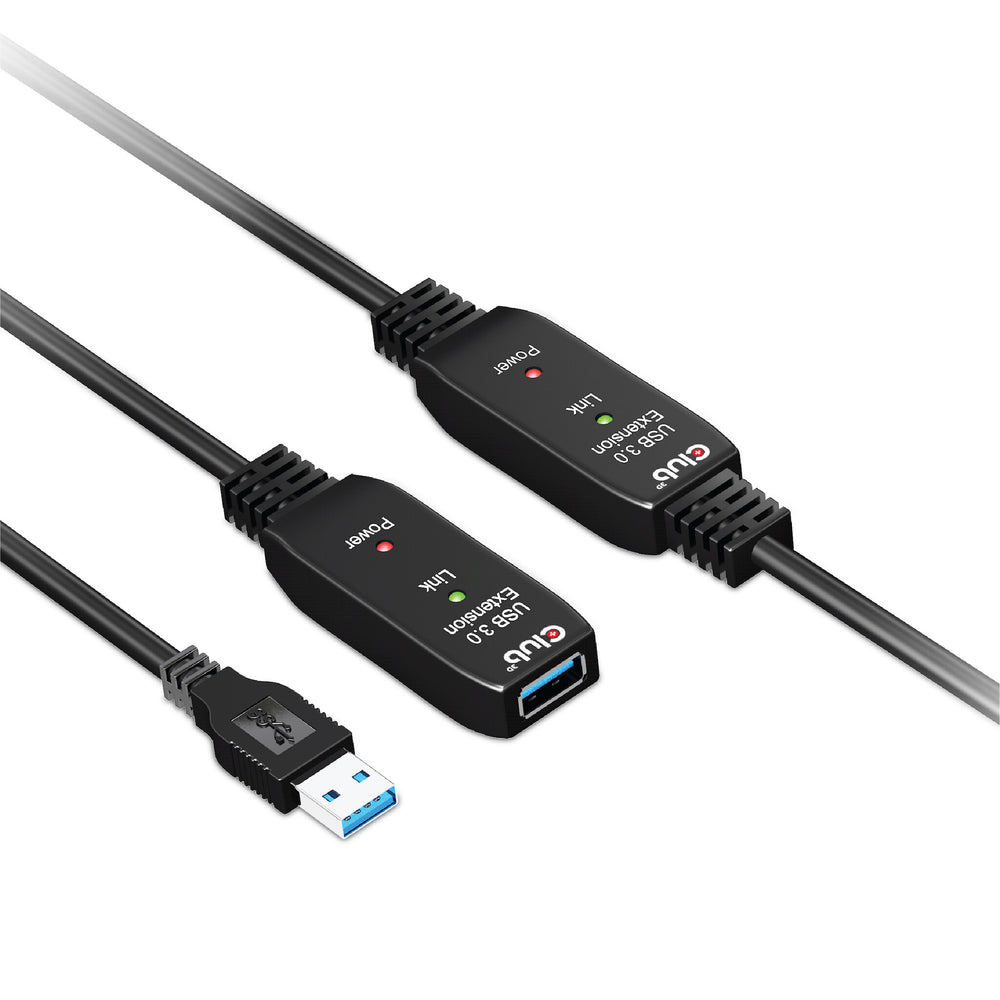 CLUB3D CAC-1405 USB-kablar 10 m USB 3.2 Gen 2 (3.1 Gen 2) USB A Svart