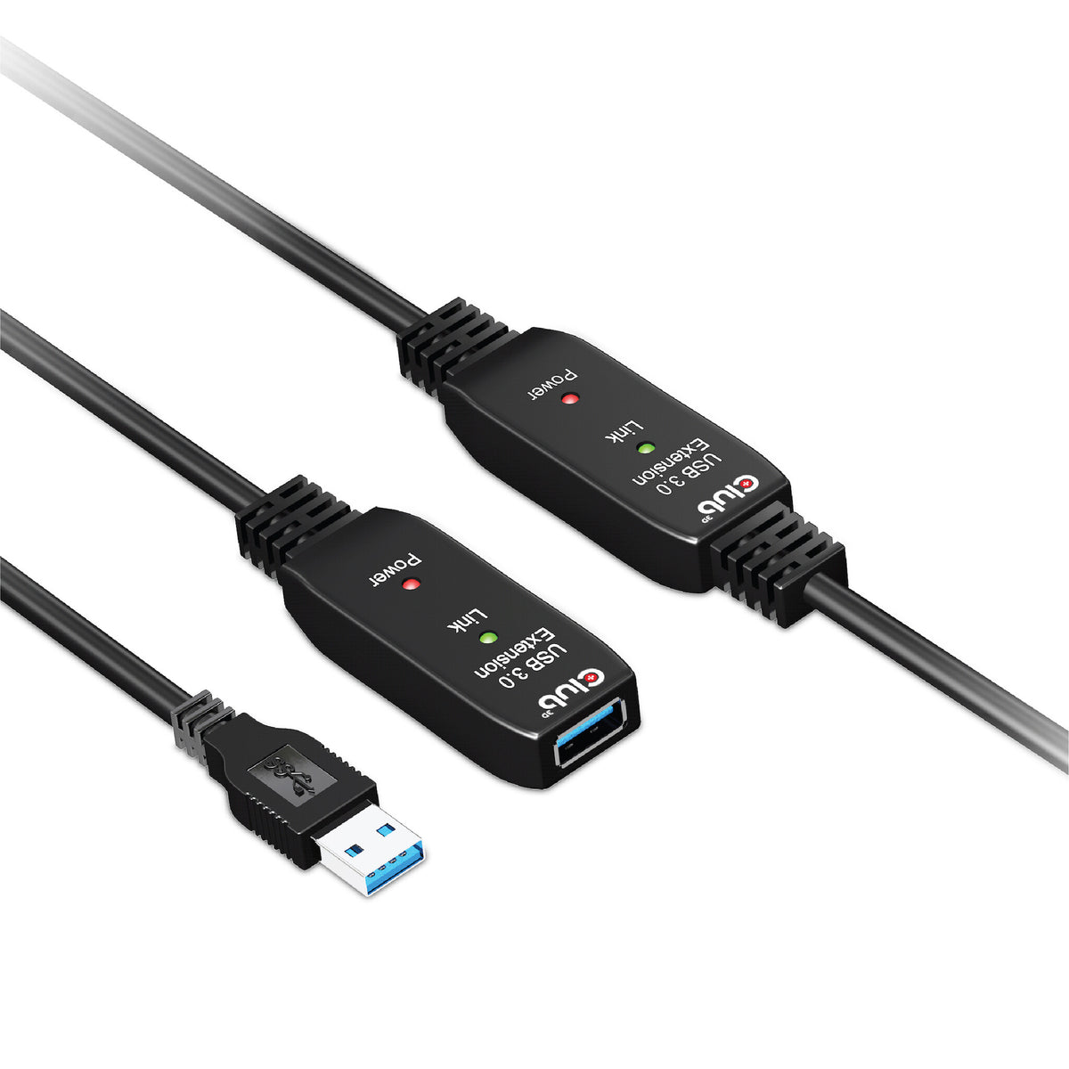 CLUB3D CAC-1405 USB-kablar 10 m USB 3.2 Gen 2 (3.1 Gen 2) USB A Svart