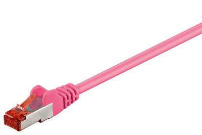 Goobay 93435 nätverkskablar Magenta 10 m Cat6 S/FTP (S-STP)