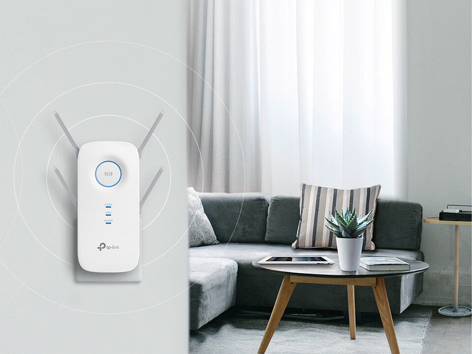 TP-Link RE650 nätverksförlängare Nätverkssändare Vit 10, 100, 1000 Mbit/s
