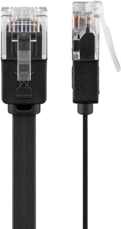 Goobay 95379 nätverkskablar Svart 0,5 m Cat6 U/UTP (UTP)