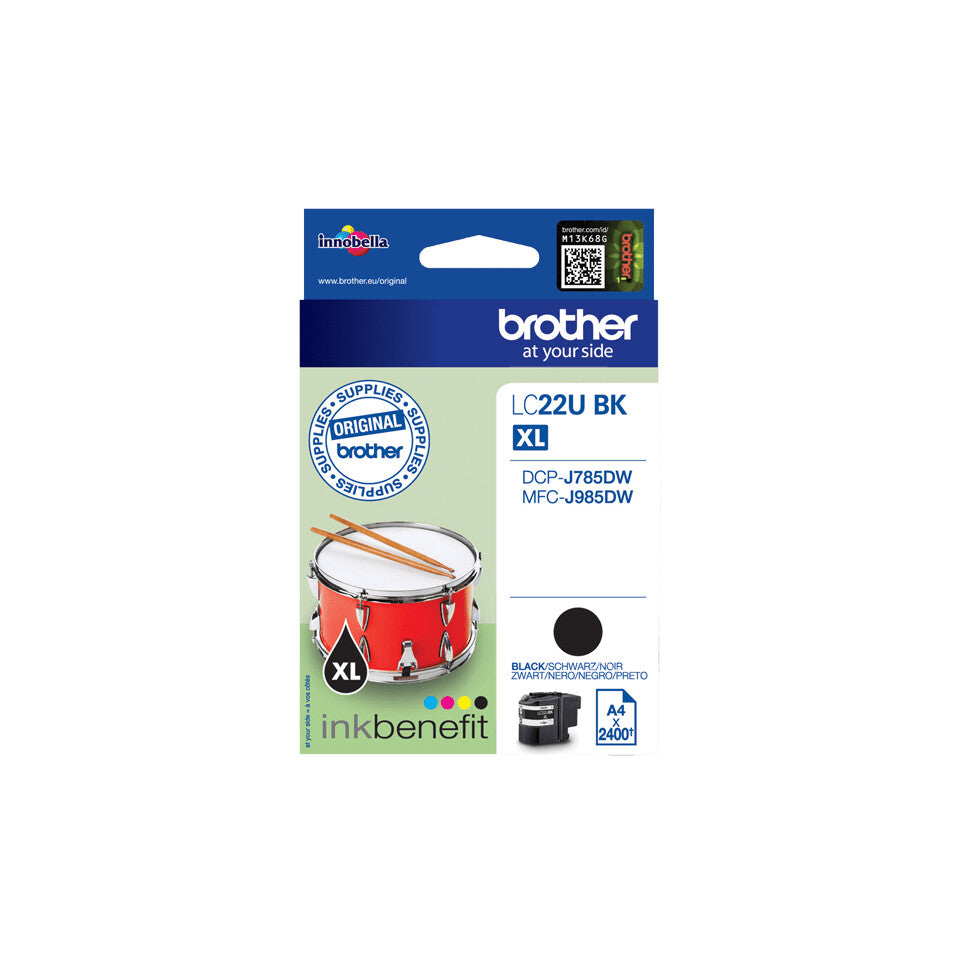 Brother LC22UBK bläckpatroner 1 styck Original Svart