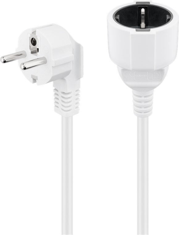 Goobay 93089 strömkablar Vit 10 m Strömkontakt typ F